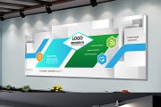 公司前台企业文化LOGO形象墙设计