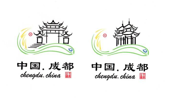 成都相关的细腻logo标识